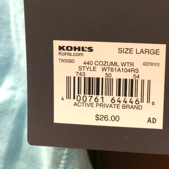 DRYTEK Womens Performance Tee Size Large Aqua, V-Neck, New with Tag - Picture 4 of 8